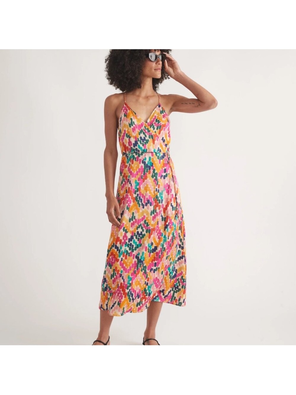 Marine Layer Archive Emma Wrap Dress, size Small